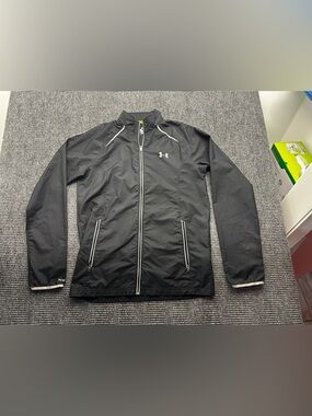 Men’s Under Armour Storm 1 Black Full Zip Running Athletic Lightweight Jacket M